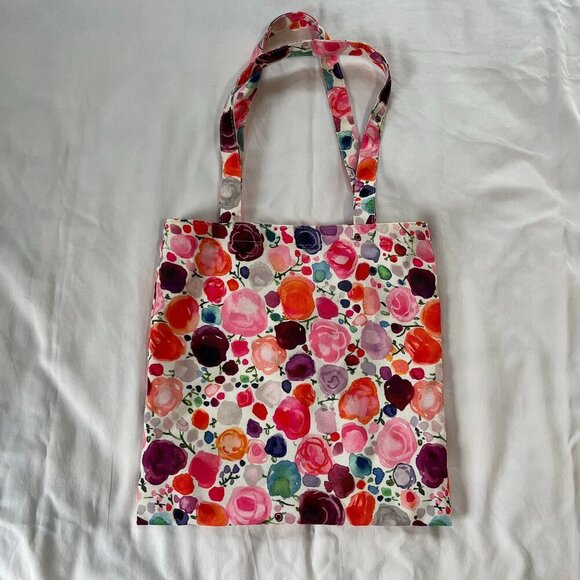 Kate Spade Floral Pattern Colorful Lightweight Reusable Bag Purse - Picture 1 of 7